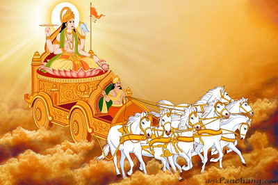 Lord Surya on Chariot