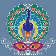 Peacock Rangoli 7