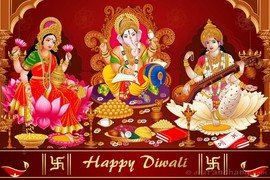 Lakshmi Ganesha Saraswati Pujan
