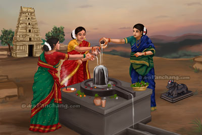 Shivalingam Abhishekam