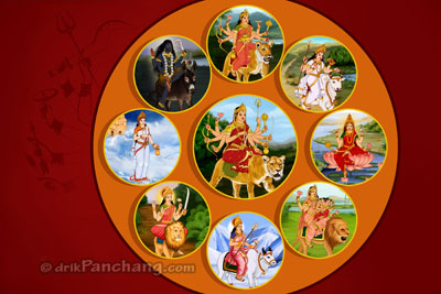 Navratri nine Goddesses