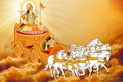 Lord Surya on Chariot