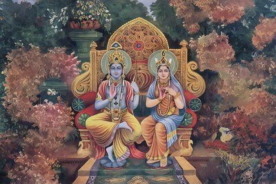 Goddess Sita with Lord Rama