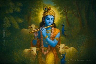 Lord Krishna in Forest