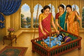 Bala Krishna Resting in Swing