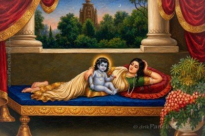 Bala Rama with Mata Kaushalya