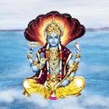 Lord Vishnu in Ksheer Sagar