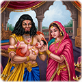 Bal Hanuman with Anjana and Kesari