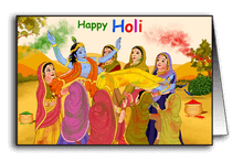 Lord Krishna Holi Swing