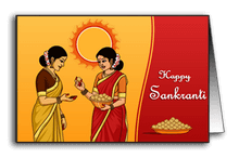 Ladies celebrating Sankranti Festival