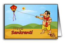 Lord Ganesh Flying Kite