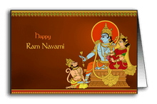 Hanuman Massaging Rama's Feet