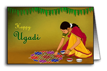 Rangoli on Ugadi