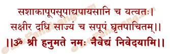 Naivedya Mantra in Hindi