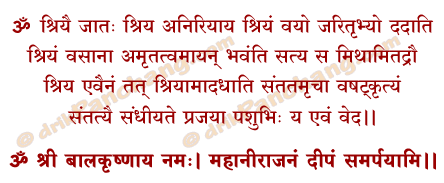 Krishna Nirajan Mantra in Hindi