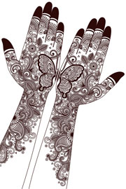 Rakhi Mehandi butterfly_split_mehndi_design