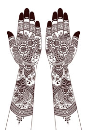 Rakhi Mehandi flowers_mehandi_design