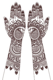 Rakhi Mehandi sleeping_peacock_mehandi_design