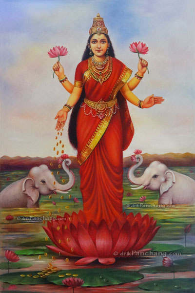 Goddess Lakshmi Standing Image