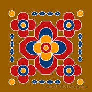 10x10 Dot Rangoli 14