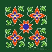 10x10 Dot Rangoli 15