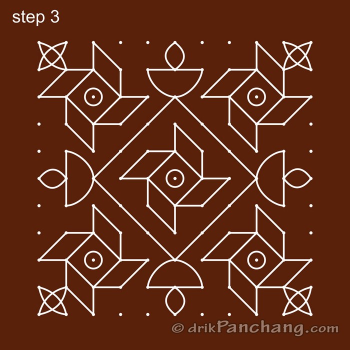 11x11 Dot Rangoli 11x11 Dot Rangoli Design 11x11 Dot Rangoli