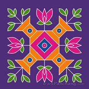 11x11 Dot Rangoli 10