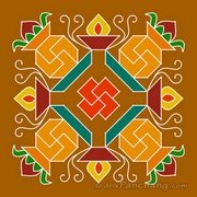12x12 Dot Rangoli 16