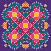 12x12 Dot Rangoli 8