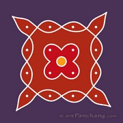 4x4 Dot Rangoli 1