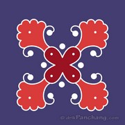 4x4 Dot Rangoli 10