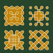 4x4 Dot Rangoli 3