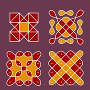 4x4 Dot Rangoli 5