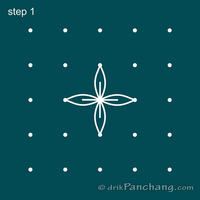 5x5 Dot Rangoli | 5x5 Dot Rangoli Design | 5x5 Dot Rangoli Designs ...