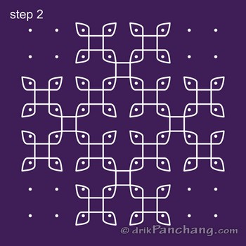 8x8 Dot Rangoli | 8x8 Dot Rangoli Design | 8x8 Dot Rangoli Designs ...