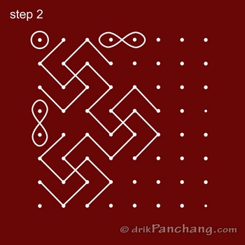 8x8 Dot Rangoli | 8x8 Dot Rangoli Design | 8x8 Dot Rangoli Designs ...