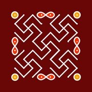 8x8 Dot Rangoli 1
