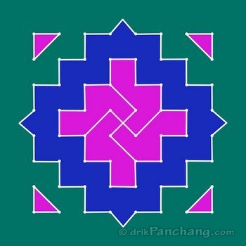 8x8 Dot Rangoli Designs | 8x8 Dot Kolam Designs | 8x8 Dot Muggu Designs ...