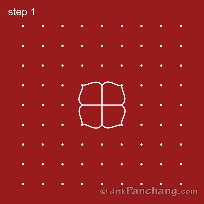 9x9 Dot Rangoli | 9x9 Dot Rangoli Design | 9x9 Dot Rangoli Designs ...