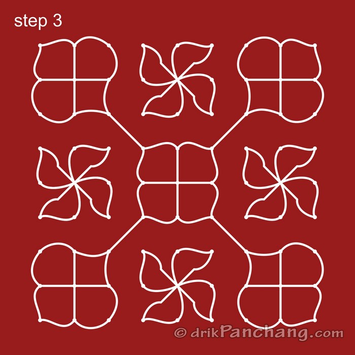 9x9 Dot Rangoli | 9x9 Dot Rangoli Design | 9x9 Dot Rangoli Designs ...