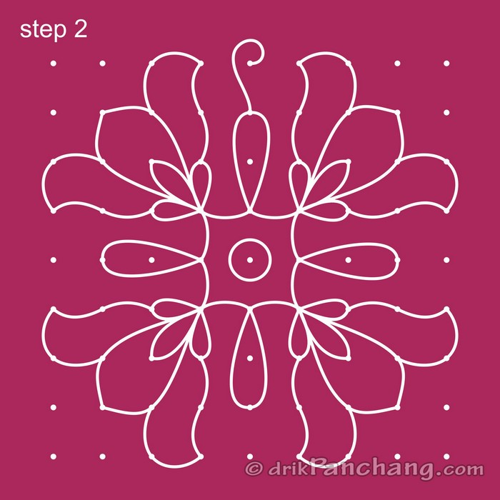 9x9 Dot Rangoli | 9x9 Dot Rangoli Design | 9x9 Dot Rangoli Designs ...
