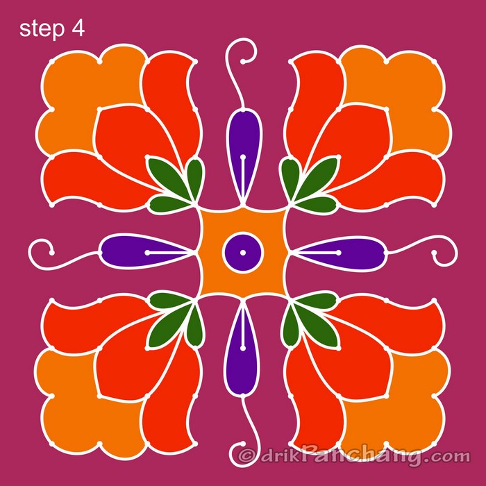 9x9 Dot Rangoli | 9x9 Dot Rangoli Design | 9x9 Dot Rangoli Designs ...