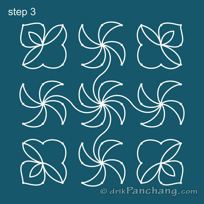 9x9 Dot Rangoli | 9x9 Dot Rangoli Design | 9x9 Dot Rangoli Designs ...