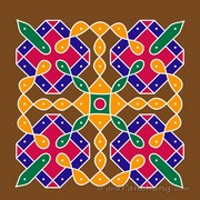9x9 Dot Rangoli 14