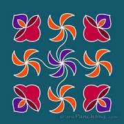 9x9 Dot Rangoli 9