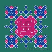 9x9 Dot Rangoli 10