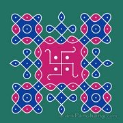 9x9 Dot Rangoli 10