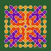 9x9 Dot Rangoli 11