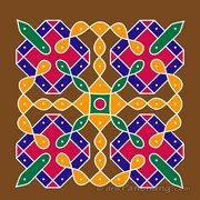 9x9 Dot Rangoli 14