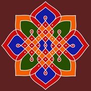 9x9 Dot Rangoli 17